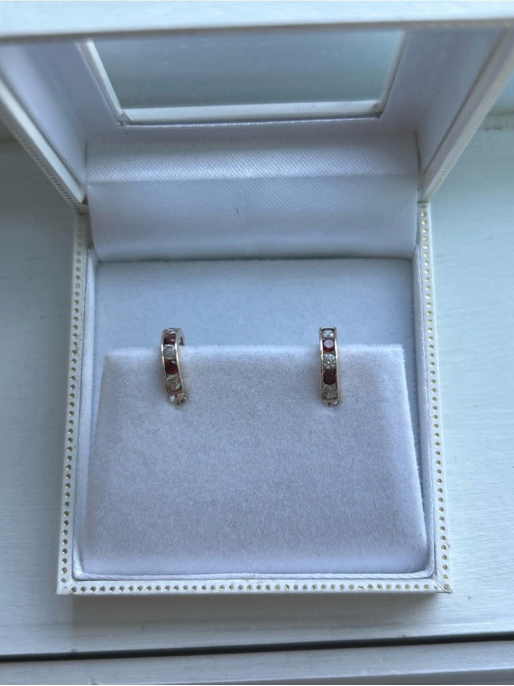 Boucles d'oreilles Léo Ouellet Argent et Pierres
